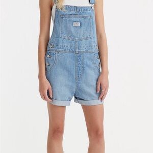 Levi's Blue Denim Overalls Classic Style